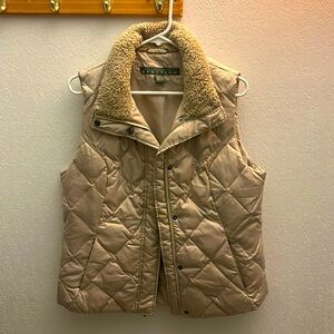 Kenneth Cole Reaction gold colored vest large